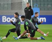 8 October 2021; Manager Stephen Kenny during a Republic of Ireland training session at the Olympic Stadium in Baku, Azerbaijan. Photo by Stephen McCarthy/Sportsfile