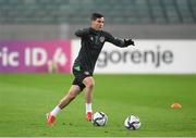 8 October 2021; Josh Cullen during a Republic of Ireland training session at the Olympic Stadium in Baku, Azerbaijan. Photo by Stephen McCarthy/Sportsfile