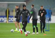 8 October 2021; Callum Robinson during a Republic of Ireland training session at the Olympic Stadium in Baku, Azerbaijan. Photo by Stephen McCarthy/Sportsfile