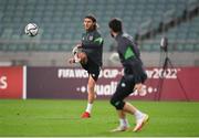8 October 2021; Jeff Hendrick during a Republic of Ireland training session at the Olympic Stadium in Baku, Azerbaijan. Photo by Stephen McCarthy/Sportsfile