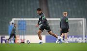 8 October 2021; Andrew Omobamidele during a Republic of Ireland training session at the Olympic Stadium in Baku, Azerbaijan. Photo by Stephen McCarthy/Sportsfile