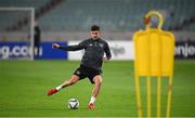 8 October 2021; John Egan during a Republic of Ireland training session at the Olympic Stadium in Baku, Azerbaijan. Photo by Stephen McCarthy/Sportsfile