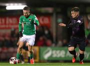 8 October 2021; Dylan McGlade of Cork City in action against Cian Kelly of Wexford during the SSE Airtricity League First Division match between Cork City and Wexford at Turners Cross in Cork. Photo by Michael P Ryan/Sportsfile