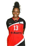 8 October 2021; Le'jzea Davidson of Team Garvey's St Mary's poses for a portrait before the MissQuote.ie Women's SuperLeague match between The Address UCC Glanmire and Team Garvey's St Mary's at The Mardyke in Cork. Photo by Brendan Moran/Sportsfile