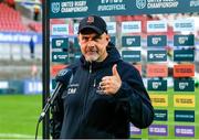 8 October 2021; Ulster head coach Dan McFarland after the United Rugby Championship match between Ulster and Benetton at Kingspan Stadium in Belfast. Photo by John Dickson/Sportsfile