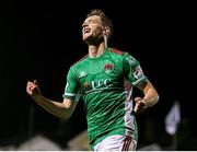 8 October 2021; Cian Bargary of Cork City celebrates after scoring his side's third goal during the SSE Airtricity League First Division match between Cork City and Wexford at Turners Cross in Cork. Photo by Michael P Ryan/Sportsfile