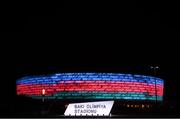 8 October 2021; A general view of the Baku Olympic Stadium before the FIFA World Cup 2022 qualifying group A match between Azerbaijan and Republic of Ireland in Baku, Azerbaijan. Photo by Stephen McCarthy/Sportsfile