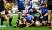 9 October 2021; Scott Penny of Leinster scores his side's first try during the United Rugby Championship match between Leinster and Zebre at RDS Arena in Dublin. Photo by Sam Barnes/Sportsfile