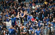 9 October 2021; Leinster supporters watch a lineout during the United Rugby Championship match between Leinster and Zebre at the RDS Arena in Dublin. Photo by Harry Murphy/Sportsfile