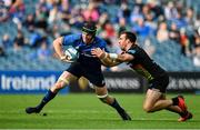 9 October 2021; Ryan Baird of Leinster in action against Enrico Lucchin of Zebre during the United Rugby Championship match between Leinster and Zebre at RDS Arena in Dublin. Photo by Sam Barnes/Sportsfile