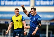 9 October 2021; Cian Healy of Leinster acknowledges the supporters after his side's victory in the United Rugby Championship match between Leinster and Zebre at RDS Arena in Dublin. Photo by Sam Barnes/Sportsfile