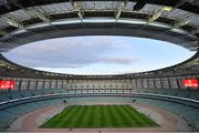 9 October 2021; A general view of the Baku Olympic Stadium before the FIFA World Cup 2022 qualifying group A match between Azerbaijan and Republic of Ireland at the Olympic Stadium in Baku, Azerbaijan. Photo by Stephen McCarthy/Sportsfile