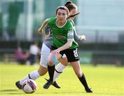 9 October 2021; Sadhbh Doyle of Peamount United in action against Ciara Rossiter of Wexford Youths during EVOKE.ie FAI Women's Cup Semi-Final match between Peamount United and Wexford Youths at PRL Park in Greenogue, Dublin. Photo by Matt Browne/Sportsfile