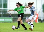 9 October 2021; Alannah McEvoy of Peamount United in action against Edel Kennedy of Wexford Youths during EVOKE.ie FAI Women's Cup Semi-Final match between Peamount United and Wexford Youths at PRL Park in Greenogue, Dublin. Photo by Matt Browne/Sportsfile