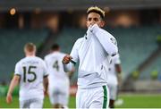 9 October 2021; Callum Robinson of Republic of Ireland celebrates after scoring his side's first goal during the FIFA World Cup 2022 qualifying group A match between Azerbaijan and Republic of Ireland at the Olympic Stadium in Baku, Azerbaijan. Photo by Stephen McCarthy/Sportsfile