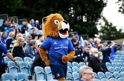 9 October 2021; Leo the Lion with supporters during the United Rugby Championship match between Leinster and Zebre at the RDS Arena in Dublin. Photo by Harry Murphy/Sportsfile