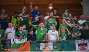 9 October 2021; Republic of Ireland supporters during the FIFA World Cup 2022 qualifying group A match between Azerbaijan and Republic of Ireland at the Olympic Stadium in Baku, Azerbaijan. Photo by Stephen McCarthy/Sportsfile