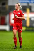 9 October 2021; Saoirse Noonan of Shelbourne during the EVOKE.ie FAI Women's Cup Semi-Final match between Shelbourne and Galway WFC at Tolka Park in Dublin. Photo by Eóin Noonan/Sportsfile