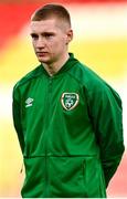 8 October 2021; Ross Tierney of Republic of Ireland before the UEFA European U21 Championship Qualifier match between Republic of Ireland and Luxembourg at Tallaght Stadium in Dublin.  Photo by Eóin Noonan/Sportsfile