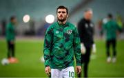 9 October 2021; Troy Parrott of Republic of Ireland before the FIFA World Cup 2022 qualifying group A match between Azerbaijan and Republic of Ireland at the Olympic Stadium in Baku, Azerbaijan. Photo by Stephen McCarthy/Sportsfile