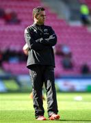 10 October 2021; Munster head coach Johann Van Graan before the United Rugby Championship match between Scarlets and Munster at Parc Y Scarlets in Llanelli, Wales. Photo by Ben Evans/Sportsfile