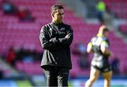 10 October 2021; Munster head coach Johann Van Graan before the United Rugby Championship match between Scarlets and Munster at Parc Y Scarlets in Llanelli, Wales. Photo by Ben Evans/Sportsfile