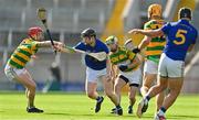 10 October 2021; Cian Walsh of St Finbarr's in action against Alan Connolly of Blackrock during the Cork County Senior Club Hurling Championship Round 3 match between Blackrock and St Finbarr's at Pairc Ui Chaoimh in Cork. Photo by Brendan Moran/Sportsfile