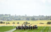 10 October 2021; A general view of runners and riders during the Paddy Power Irish Cesarewitch at The Curragh Racecourse in Kildare. Photo by Harry Murphy/Sportsfile