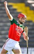 10 October 2021; Shane Donohue of James Stephen's celebrates scoring his side's second goal during the Kilkenny County Senior Hurling Championship quarter-final match between James Stephen's and Dicksboro at UPMC Nowlan Park in Kilkenny. Photo by Piaras Ó Mídheach/Sportsfile