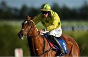 10 October 2021; Big Debates, with Jack Foley up, on their way to winning the Follow Limerick Racecourse On Instagram Handicap Steeplechase at Limerick Racecourse in Patrickswell, Limerick. Photo by Seb Daly/Sportsfile