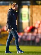 10 October 2021; Republic of Ireland manager Colin O'Brien before the UEFA U17 Championship Qualifying Round Group 5 match between Republic of Ireland and North Macedonia at Turner's Cross in Cork. Photo by Eóin Noonan/Sportsfile