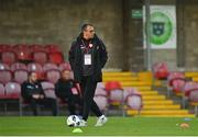 10 October 2021; North Macedonia manager Toni Jakimoski before the UEFA U17 Championship Qualifying Round Group 5 match between Republic of Ireland and North Macedonia at Turner's Cross in Cork. Photo by Eóin Noonan/Sportsfile