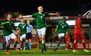 10 October 2021; Mark O'Mahony of Republic of Ireland celebrates after scoring his side's second goal during the UEFA U17 Championship Qualifying Round Group 5 match between Republic of Ireland and North Macedonia at Turner's Cross in Cork. Photo by Eóin Noonan/Sportsfile