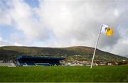 10 October 2021; A general view before the Antrim County Senior Club Hurling Championship Final match between Dunloy and O'Donovan Rossa at Corrigan Park in Belfast. Photo by Ramsey Cardy/Sportsfile