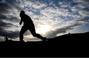 10 October 2021; A general view of a linesman during the Antrim County Senior Club Hurling Championship Final match between Dunloy and O'Donovan Rossa at Corrigan Park in Belfast. Photo by Ramsey Cardy/Sportsfile