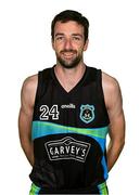 9 October 2021; Eoin Quigley of Garvey's Tralee Warriors poses for a portrait before the InsureMyVan.ie Men's SuperLeague South Conference match between Garveys Tralee Warriors and Team 360 Financial Killorglin at Tralee Sports Complex in Tralee, Kerry. Photo by Brendan Moran/Sportsfile