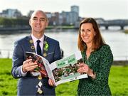 11 October 2021; Cllr Daniel Butler, Mayor of the City and County of Limerick, with Laura Ryan, Head of Marketing and Communications with Limerick City and County Council, at the launch of 'Back 2 Back' at Limerick City and County Council offices at Merchants Quay in Limerick. Photo by Diarmuid Greene/Sportsfile