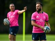 11 October 2021; Jamison Gibson-Park, right, during a Leinster Rugby squad training session at UCD in Dublin. Photo by Harry Murphy/Sportsfile