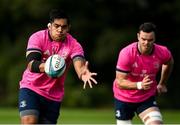 11 October 2021; Michael Ala'alatoa, left, and James Ryan during a Leinster Rugby squad training session at UCD in Dublin. Photo by Harry Murphy/Sportsfile