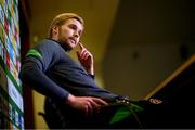 11 October 2021; Goalkeeper Caoimhin Kelleher during a Republic of Ireland press conference at the FAI Headquarters in Abbotstown, Dublin. Photo by Stephen McCarthy/Sportsfile