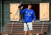 11 October 2021; Athletic Performance Intern Michael O'Driscoll during a Leinster Rugby squad training session at UCD in Dublin. Photo by Harry Murphy/Sportsfile