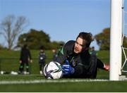 11 October 2021; Goalkeeper Caoimhin Kelleher during a Republic of Ireland training session at the FAI National Training Centre in Abbotstown, Dublin. Photo by Stephen McCarthy/Sportsfile