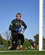 11 October 2021; Goalkeeper Caoimhin Kelleher during a Republic of Ireland training session at the FAI National Training Centre in Abbotstown, Dublin. Photo by Stephen McCarthy/Sportsfile