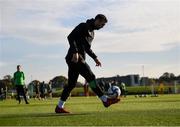 11 October 2021; Shane Duffy during a Republic of Ireland training session at the FAI National Training Centre in Abbotstown, Dublin. Photo by Stephen McCarthy/Sportsfile