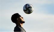 11 October 2021; Andrew Omobamidele during a Republic of Ireland training session at the FAI National Training Centre in Abbotstown, Dublin. Photo by Stephen McCarthy/Sportsfile