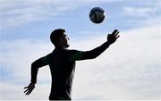 11 October 2021; John Egan during a Republic of Ireland training session at the FAI National Training Centre in Abbotstown, Dublin. Photo by Stephen McCarthy/Sportsfile