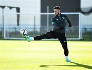 11 October 2021; Matt Doherty during a Republic of Ireland training session at the FAI National Training Centre in Abbotstown, Dublin. Photo by Stephen McCarthy/Sportsfile