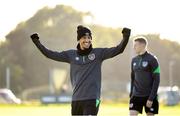 11 October 2021; Callum Robinson during a Republic of Ireland training session at the FAI National Training Centre in Abbotstown, Dublin. Photo by Stephen McCarthy/Sportsfile