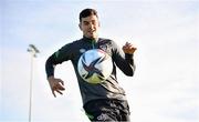 11 October 2021; John Egan during a Republic of Ireland training session at the FAI National Training Centre in Abbotstown, Dublin. Photo by Stephen McCarthy/Sportsfile