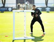 11 October 2021; Adam Idah during a Republic of Ireland training session at the FAI National Training Centre in Abbotstown, Dublin. Photo by Stephen McCarthy/Sportsfile